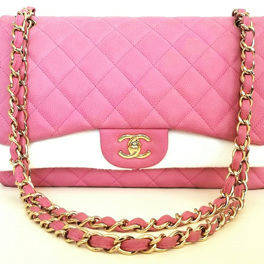 Chanel Double Flap Matte Caviar Jumbo